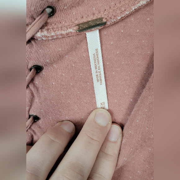 Free People Blush Jersey Knit Long Sleeve Dress - Picture 4 of 6